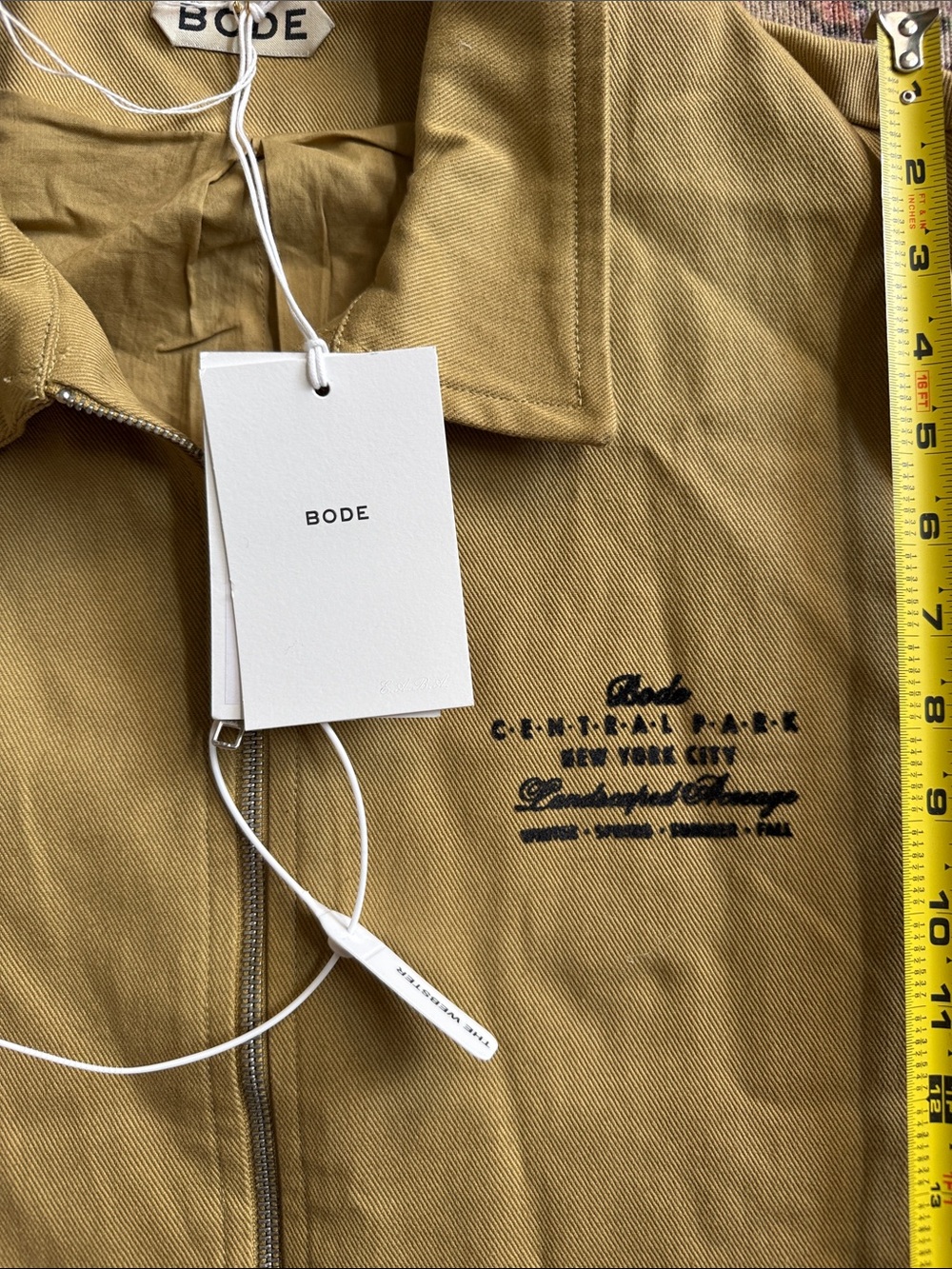 Men's Lightweight Tan Zip-Front Shirt Jacket - Picture 3 of 11
